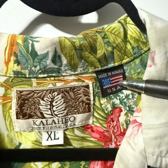 Kalaheo Vintage Men’s Hawaiian Shirt – Made in Hawaii, USA – Size XL - Picture 9 of 9